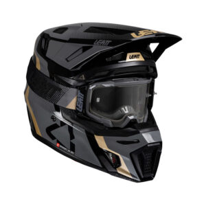 KASK MOTOCYKLOWY Z GOGLAMI LEATT KIT MOTO 8.5 BLACK L