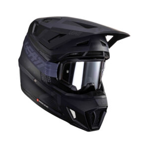 KASK MOTOCYKLOWY Z GOGLAMI LEATT KIT MOTO 7.5 STEALTH S