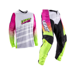 STRÓJ OFFROADOWY BLUZA I SPODNIE JUNIOR LEATT RIDE KIT 3.5 RETRO PINK M