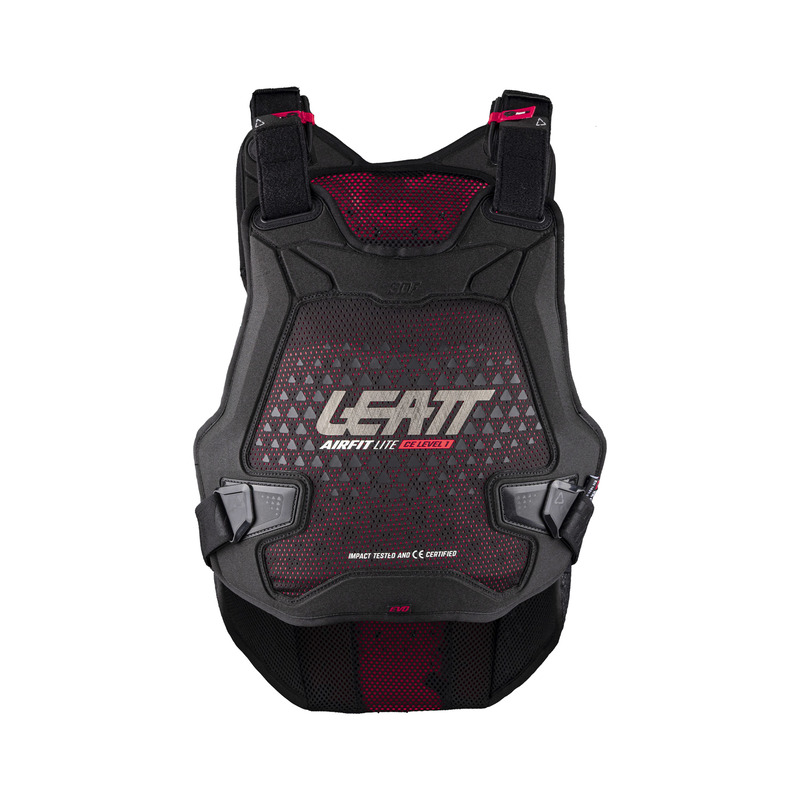 OCHRANIACZ KLATKI PIERSIOWEJ LEATT 3DF AIRFIT EVO LITE BLACK (172-184CM) L/XL - obrazek 6