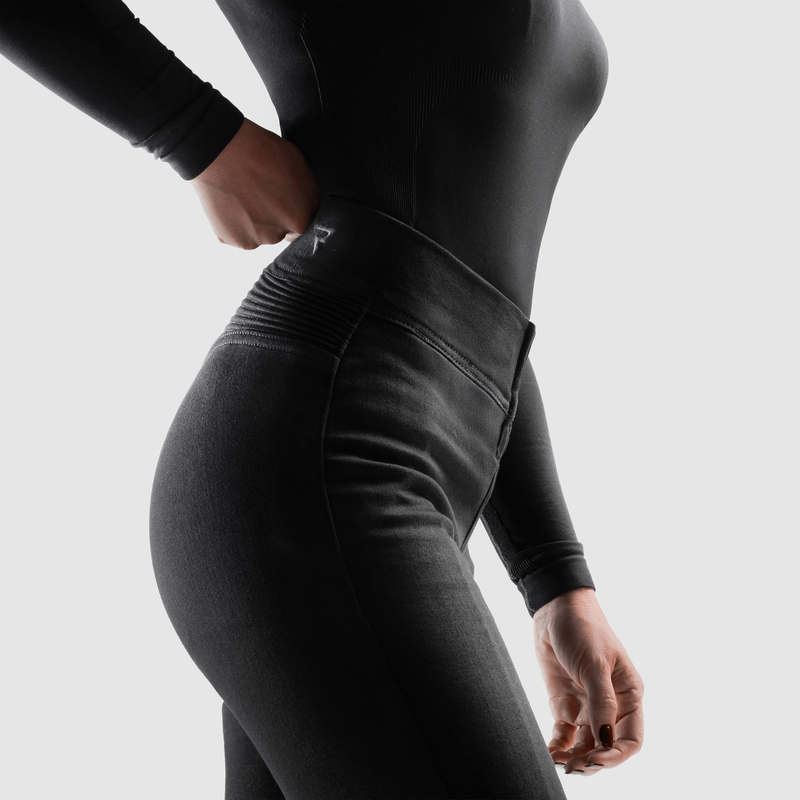 LEGGINSY MOTOCYKLOWE DAMSKIE REBELHORN CHICA BLACK - obrazek 6