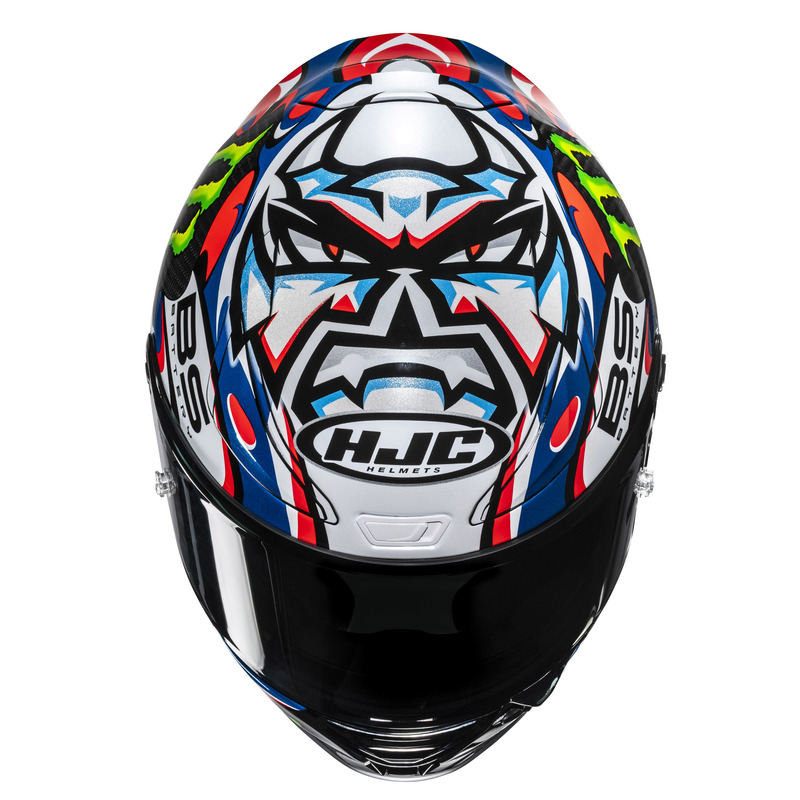 KASK MOTOCYKLOWY HJC RPHA1 V2 CARBON QUARTARARA LE MANS 3 REPLICA BLACK BLUE - obrazek 4