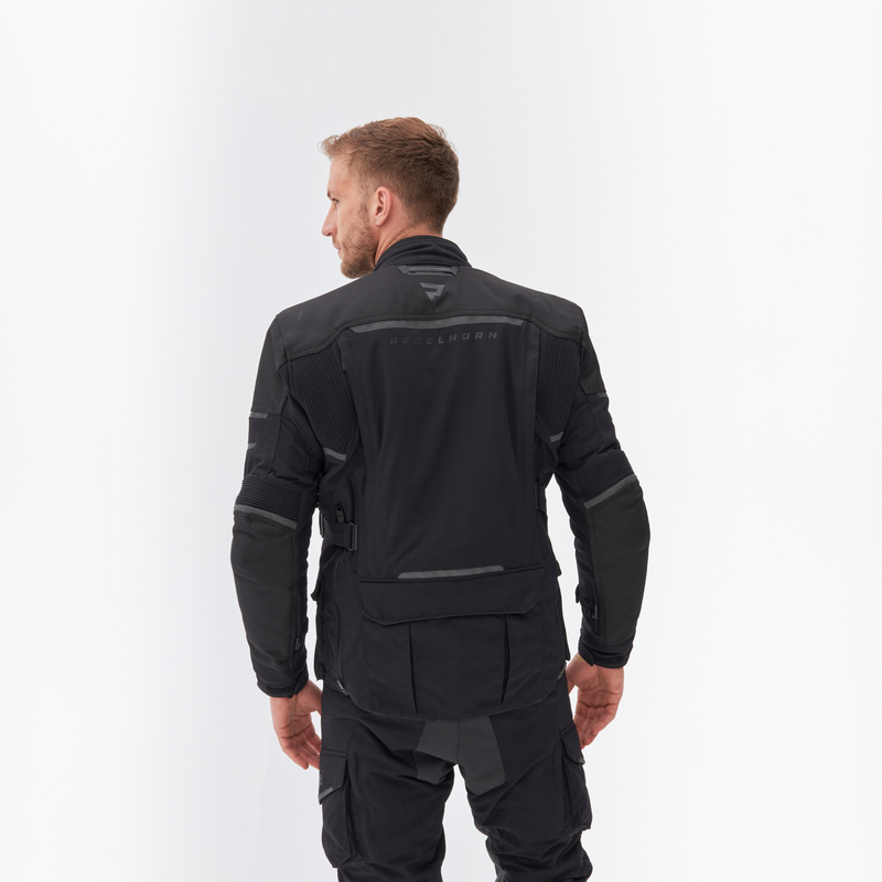 KURTKA MOTOCYKLOWA TEKSTYLNA REBELHORN RANGE BLACK - obrazek 5