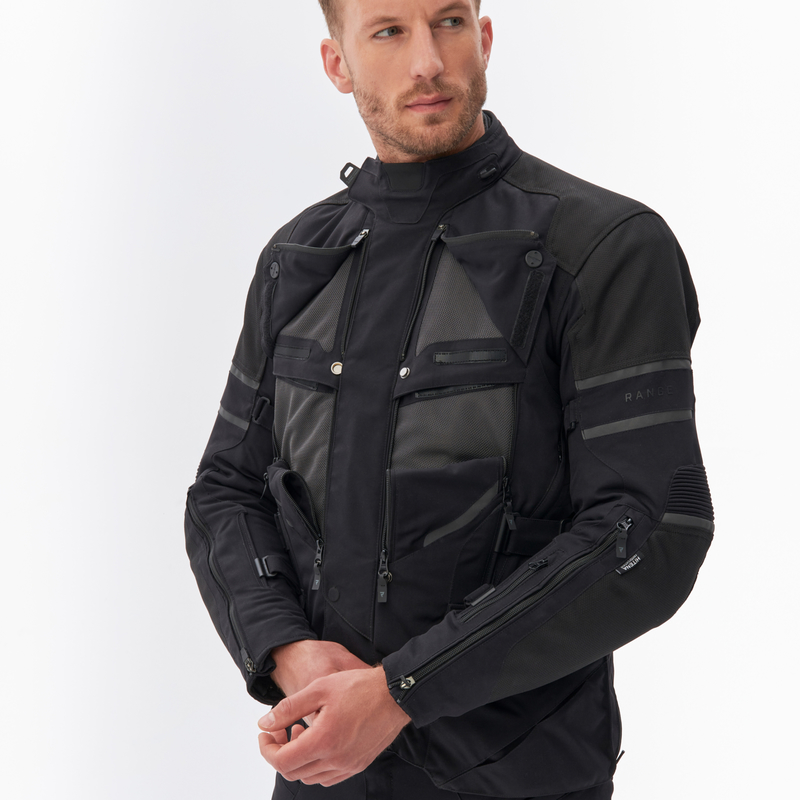KURTKA MOTOCYKLOWA TEKSTYLNA REBELHORN RANGE BLACK - obrazek 7