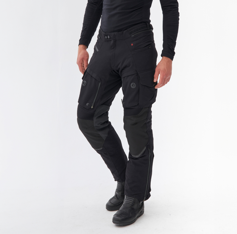 SPODNIE MOTOCYKLOWE TEKSTYLNE REBELHORN RANGE BLACK - obrazek 4