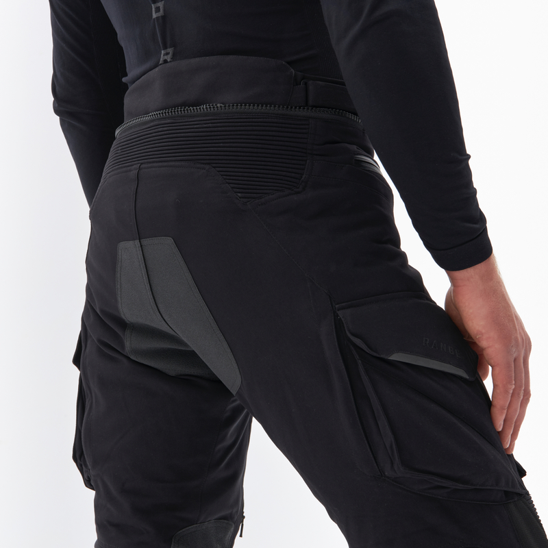 SPODNIE MOTOCYKLOWE TEKSTYLNE REBELHORN RANGE BLACK - obrazek 9