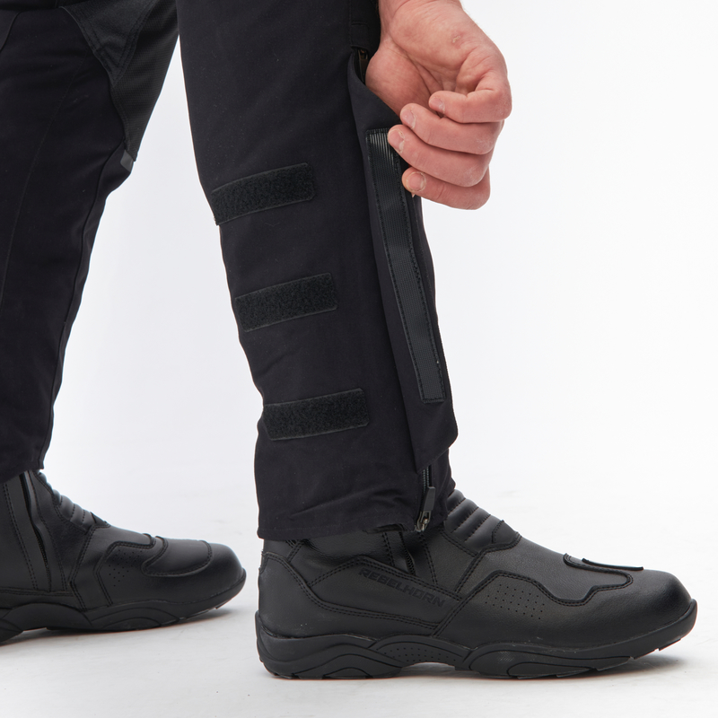 SPODNIE MOTOCYKLOWE TEKSTYLNE REBELHORN RANGE BLACK - obrazek 11