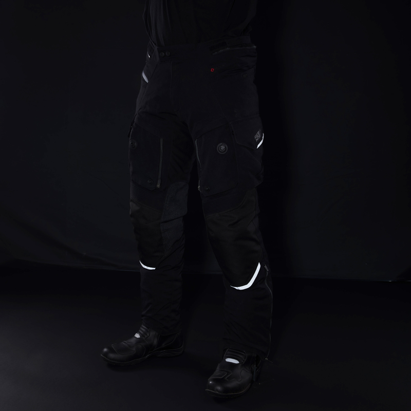 SPODNIE MOTOCYKLOWE TEKSTYLNE REBELHORN RANGE BLACK - obrazek 12