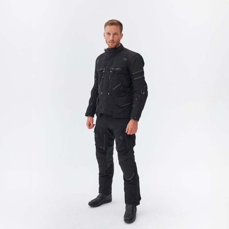 SPODNIE MOTOCYKLOWE TEKSTYLNE REBELHORN RANGE BLACK - obrazek 13