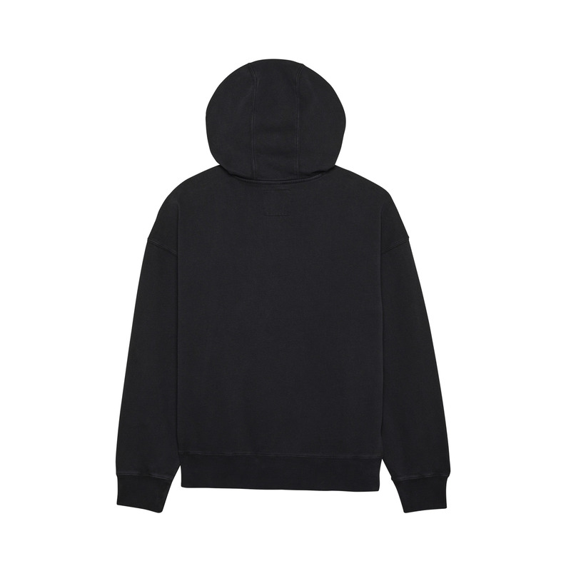 BLUZA Z KAPTUREM FOX WORDMARK OVERSIZED FLEECE PO BLACK - obrazek 4