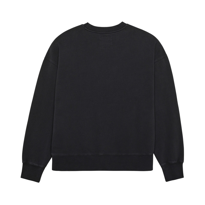 BLUZA FOX WORDMARK OVERSIZED FLEECE CREW BLACK - obrazek 4