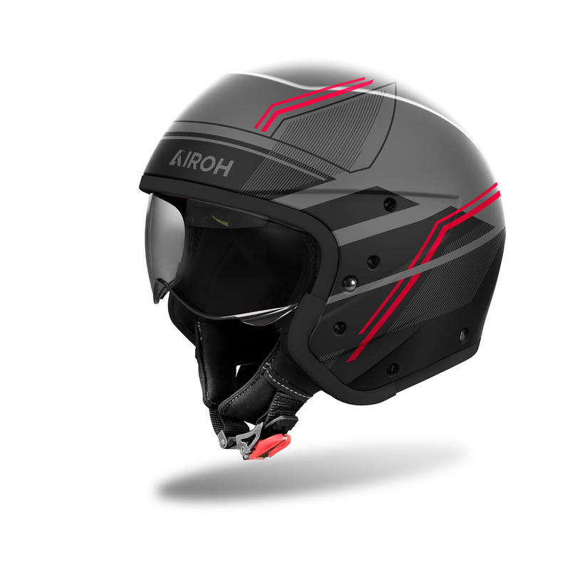 KASK MOTOCYKLOWY AIROH J110 SLIM RED MATT - obrazek 4