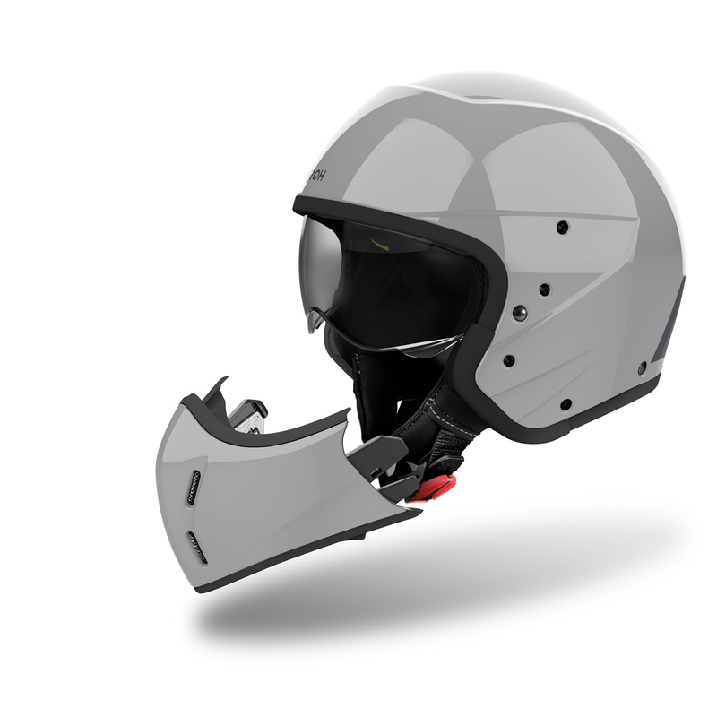 KASK MOTOCYKLOWY AIROH J110 COLOR CEMENT GREY GLOSS - obrazek 5