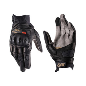 RĘKAWICE MOTOCYKLOWE LEATT ADV X-FLOW 8.5 STEALTH SHORT BLACK GREY XL