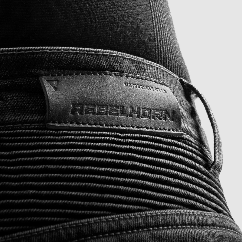 JEANSY MOTOCYKLOWE REBELHORN EAGLE 4 BLACK SLIM FIT - obrazek 10