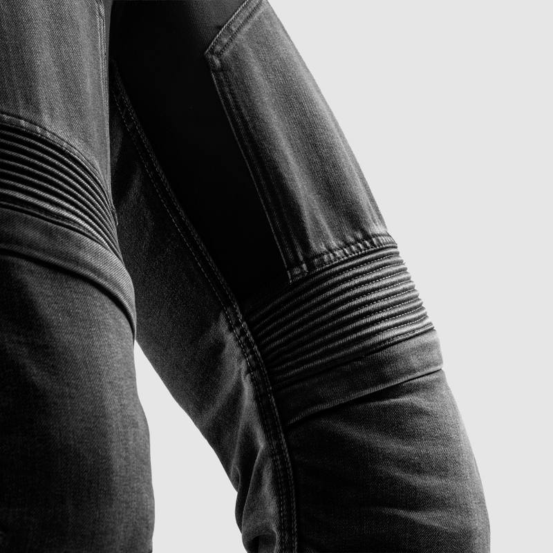 JEANSY MOTOCYKLOWE REBELHORN EAGLE 4 BLACK REGULAR FIT - obrazek 7